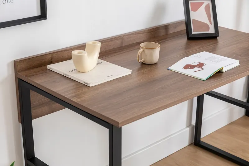 Birou Rana, Nuc - Negru, 112x60x79 cm - Nuc - Negru