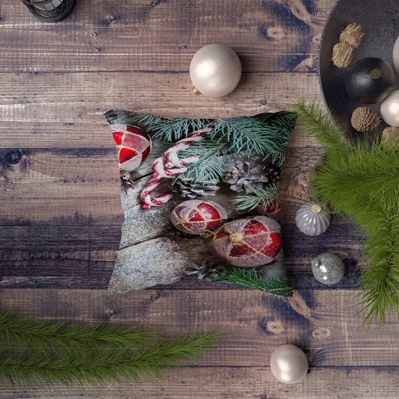 Pernă decorativă NYXMAS124, Multicolor, 43x43 cm - Multicolor