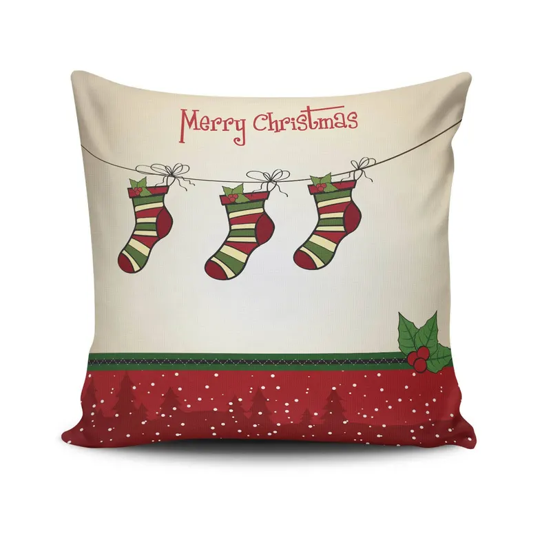 Pernă decorativă NOELKRLNT-4, Multicolor, 43x43 cm - Multicolor
