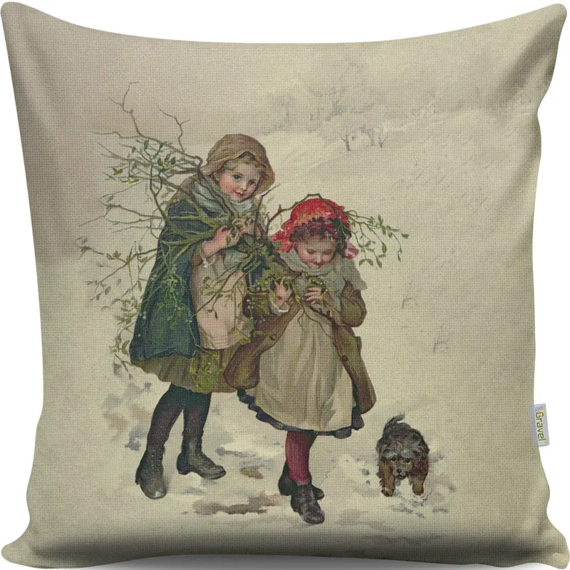 Pernă decorativă A13053, Multicolor, 43x43 cm - Multicolor