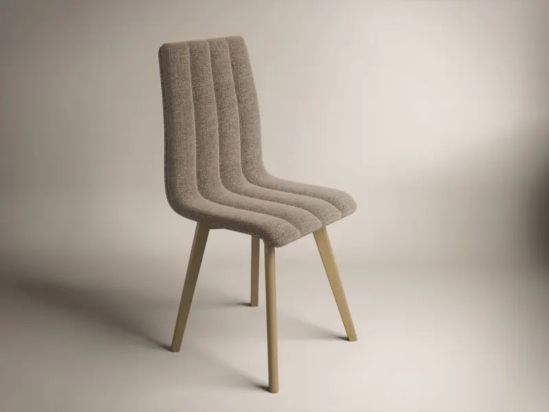 Scaun Karma Tapitat Cappuccino Maro / Stejar