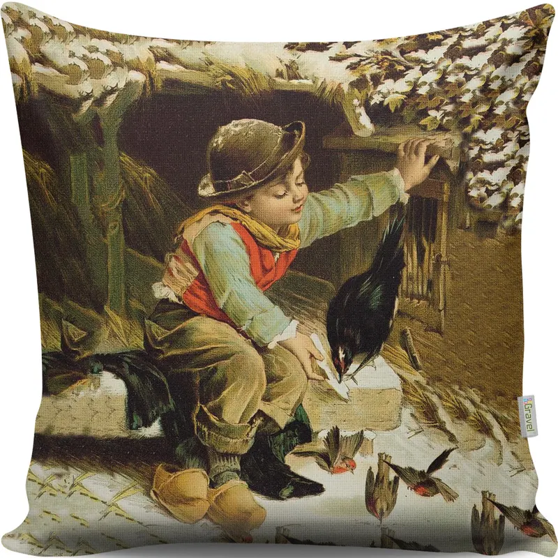 Pernă decorativă A13056, Multicolor, 43x43 cm - Multicolor