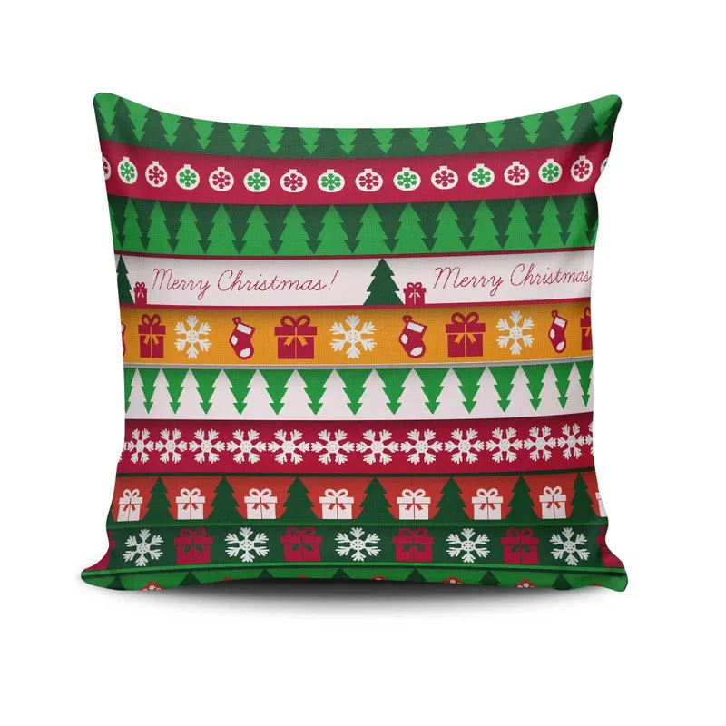 Pernă decorativă NOELKRLNT-7, Multicolor, 43x43 cm - Multicolor
