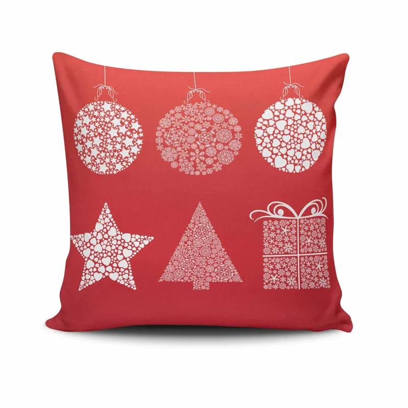 Pernă decorativă NOELKRLNT-13, Multicolor, 43x43 cm - Multicolor