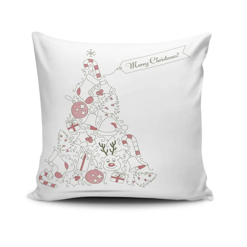 Pernă decorativă NOELKRLNT-16, Multicolor, 43x43 cm - Multicolor