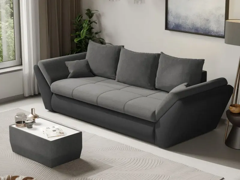 Canapea Extensibila Rawa Gri Deschis / Gri