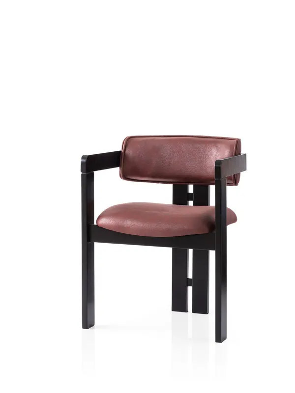 Scaun Cozy - 047, Negru - Roșu, 57x44x76 cm - Negru - Roșu