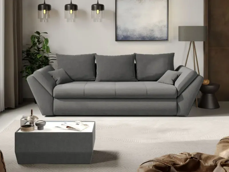Canapea Extensibila Rawa Gri Deschis — imaginea 2