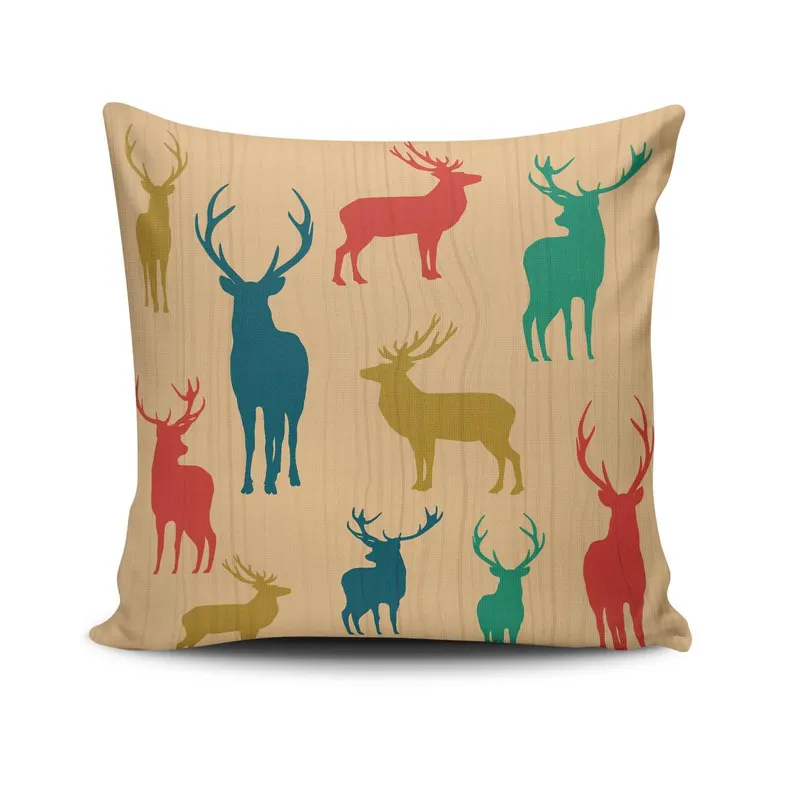 Pernă decorativă NOELKRLNT-19, Multicolor, 43x43 cm - Multicolor