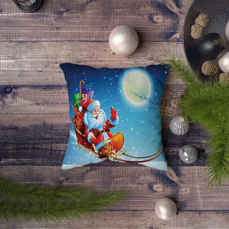 Pernă decorativă NYXMAS138, Multicolor, 43x43 cm - Multicolor