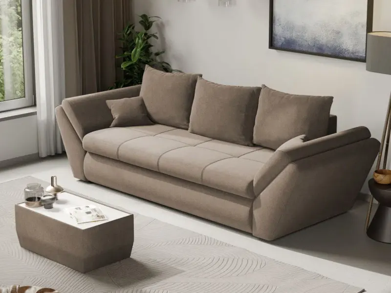 Canapea Extensibila Rawa Cappuccino — imaginea 2