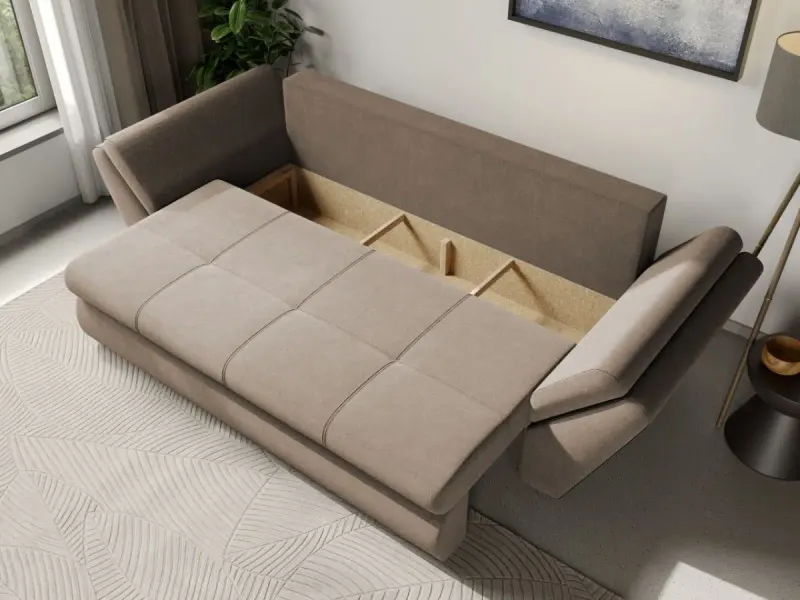 Canapea Extensibila Rawa Cappuccino — imaginea 3