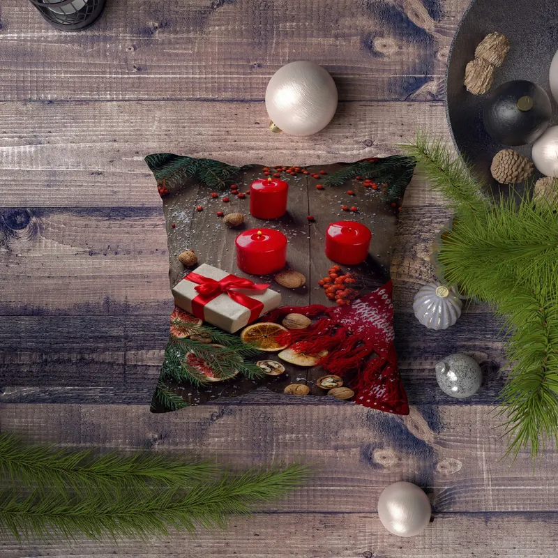 Pernă decorativă NYXMAS139, Multicolor, 43x43 cm - Multicolor