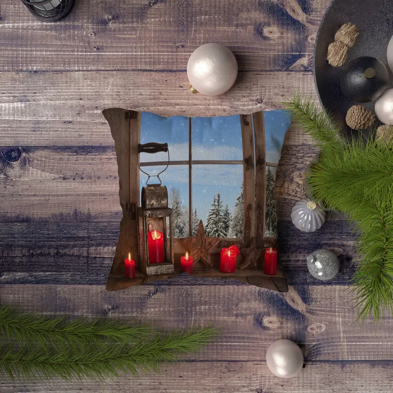 Pernă decorativă NYXMAS140, Multicolor, 43x43 cm - Multicolor