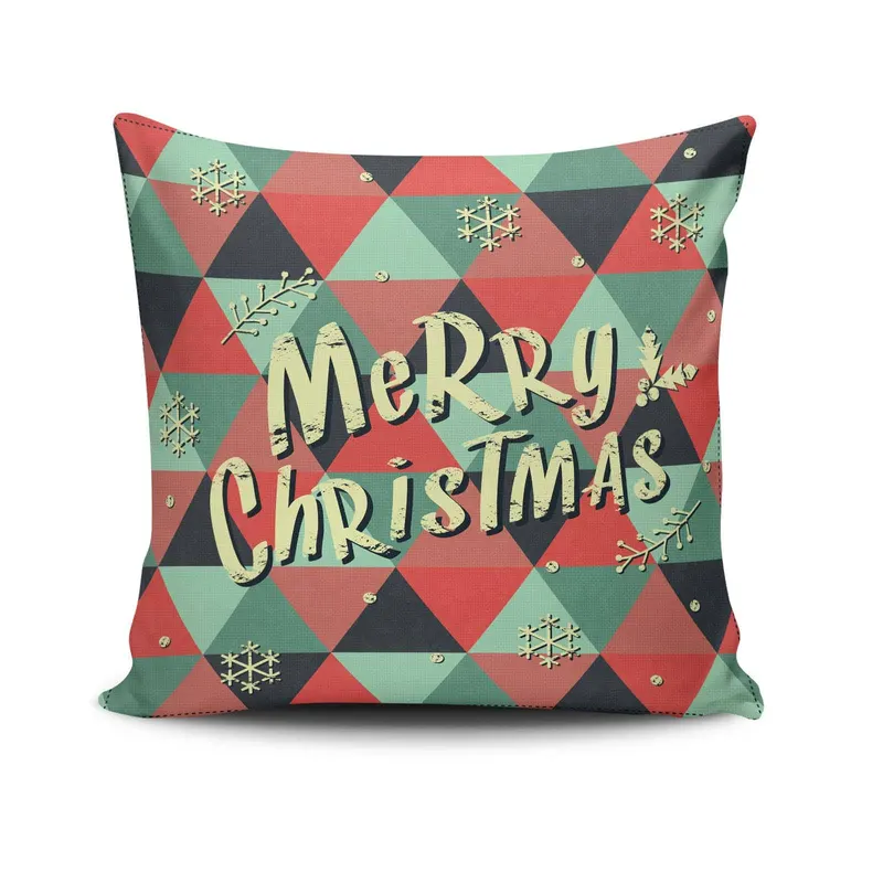 Pernă decorativă NOELKRLNT-26, Multicolor, 43x43 cm - Multicolor