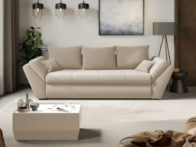Canapea Extensibila Rawa Crem — imaginea 2