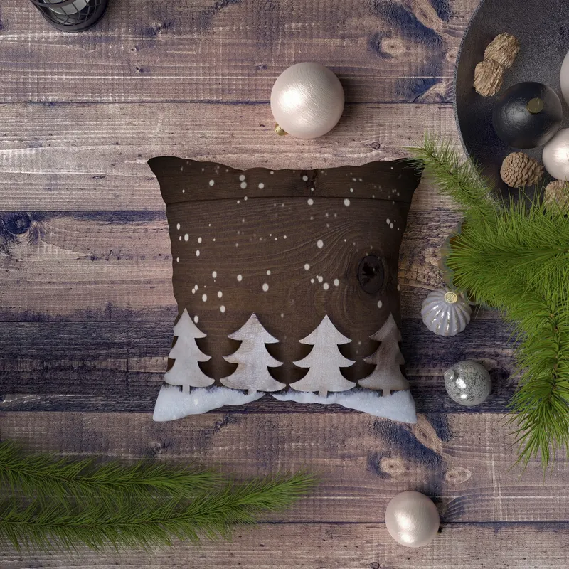 Pernă decorativă NYXMAS143, Multicolor, 43x43 cm - Multicolor