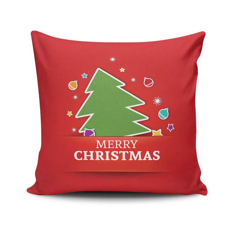 Pernă decorativă NOELKRLNT-27, Multicolor, 43x43 cm - Multicolor