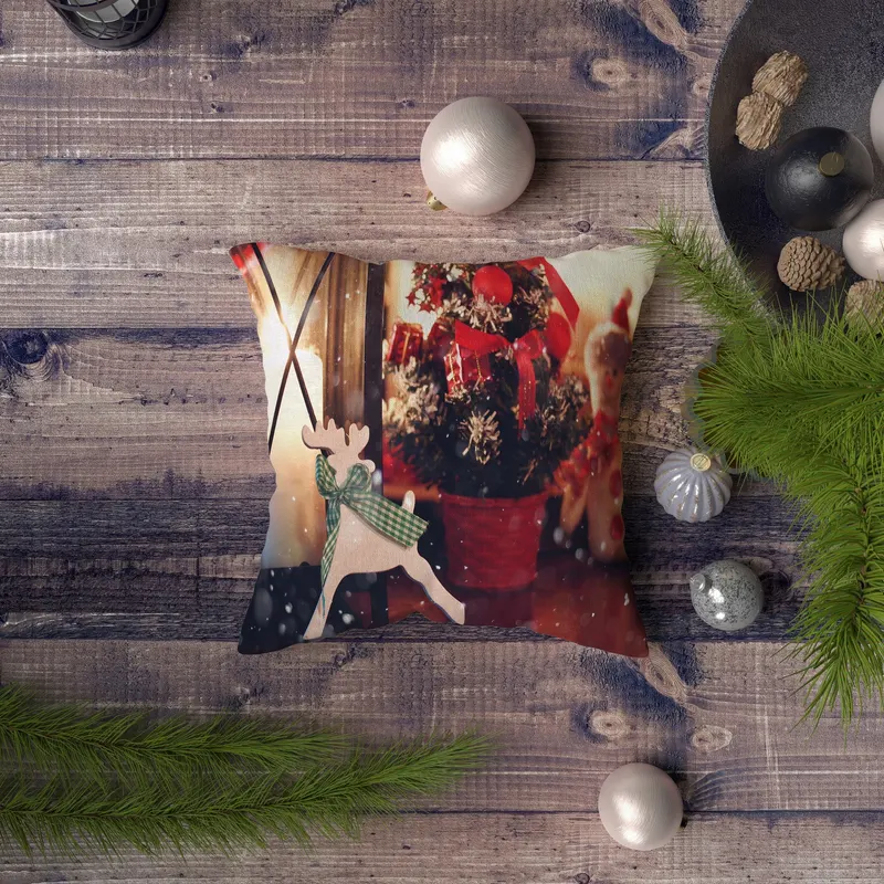 Pernă decorativă NYXMAS147, Multicolor, 43x43 cm - Multicolor