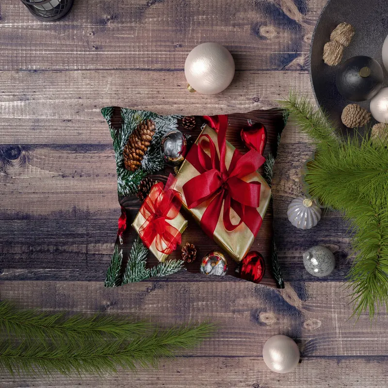 Pernă decorativă NYXMAS149, Multicolor, 43x43 cm - Multicolor