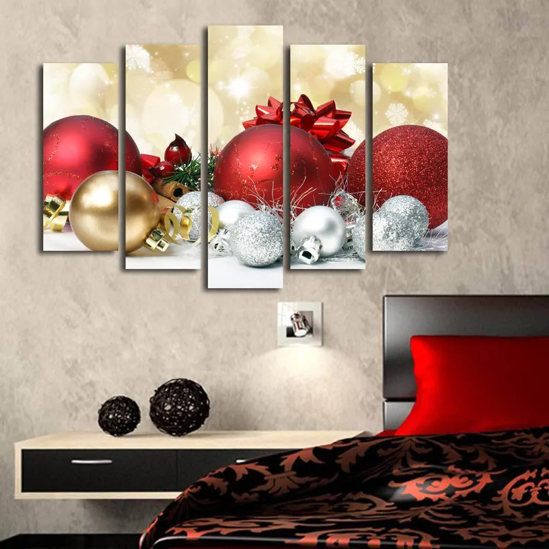 Tablou canvas 5 bucăți 5PATNOEL-8, Multicolor, 105x70x3 cm - Multicolor
