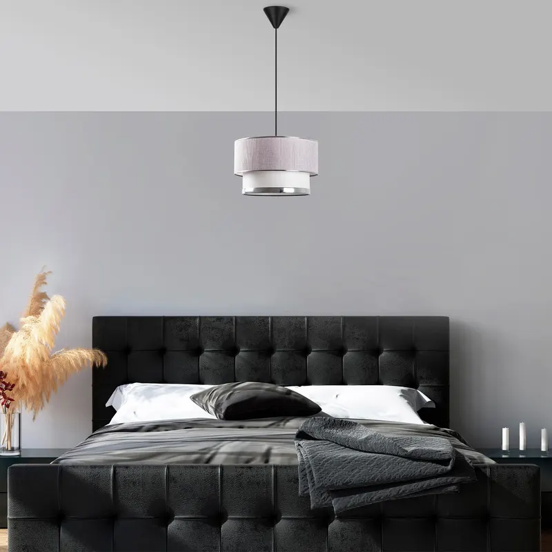 Lustră Cake - Light Grey, Silver, Gri - Argintiu, Ø30x20 cm - Gri - Argintiu