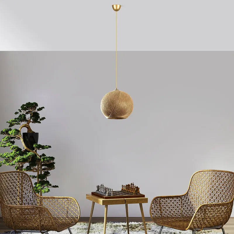 Lustră Nest, Auriu - Maro, Ø38x70 cm - Auriu - Maro