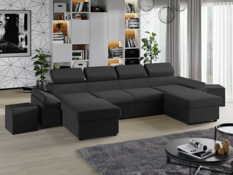 Coltar U Extensibil Jamaica gri inchis — imaginea 2