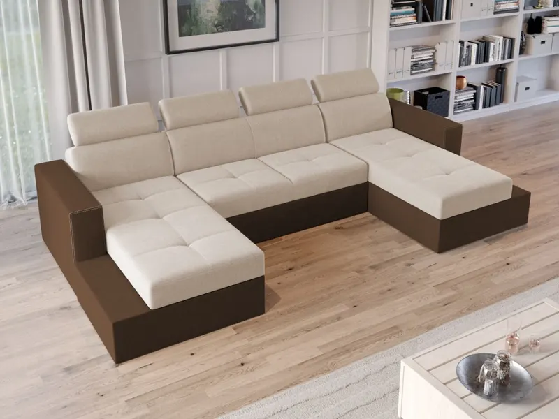 Coltar U Extensibil Paloma crem / maro — imaginea 2
