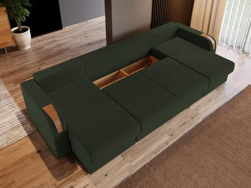 Coltar U Extensibil Morelia verde — imaginea 3