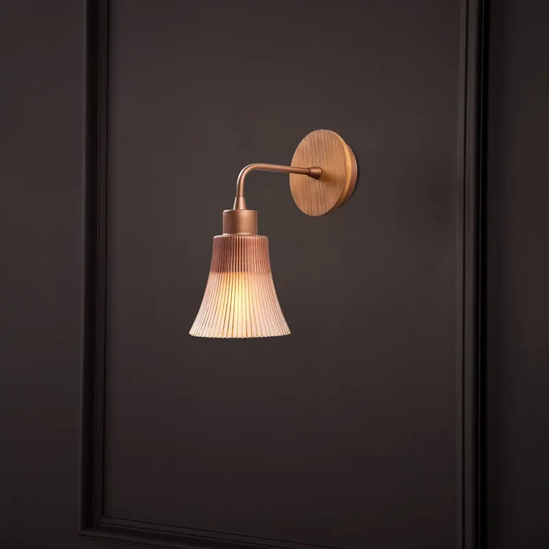 Aplică de perete Foca - N-130, Copper, Ø13x28 cm - Cupru