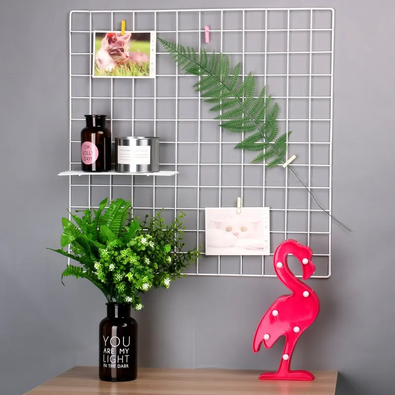 Decorațiune de perete din metal WR006, Alb, 60x60x3 cm - Alb