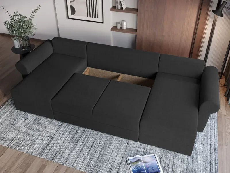 Coltar U Extensibil Bonito gri antracit — imaginea 3