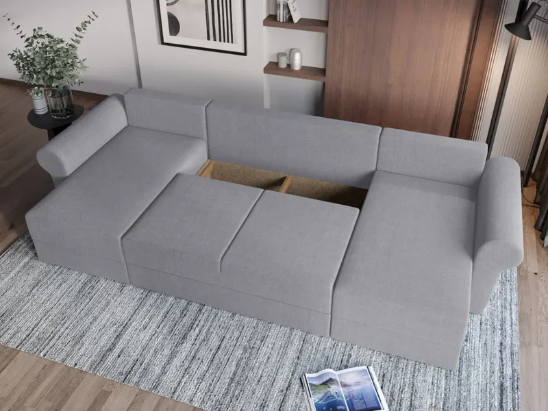 Coltar U Extensibil Bonito gri deschis — imaginea 3