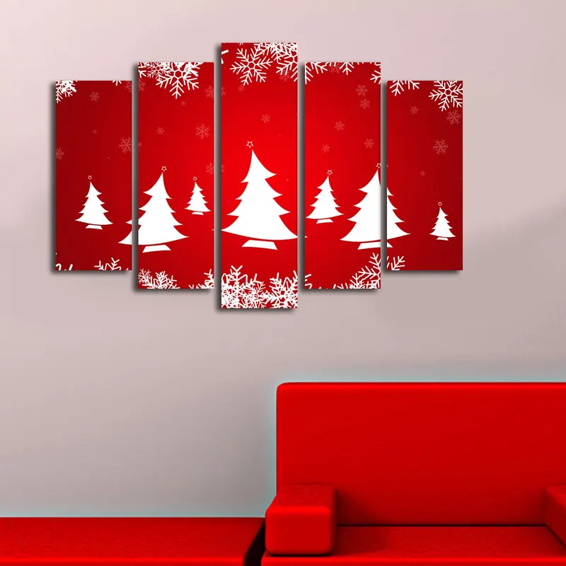 Tablou canvas 5 bucăți 5PATNOEL-6, Multicolor, 105x70x3 cm - Multicolor
