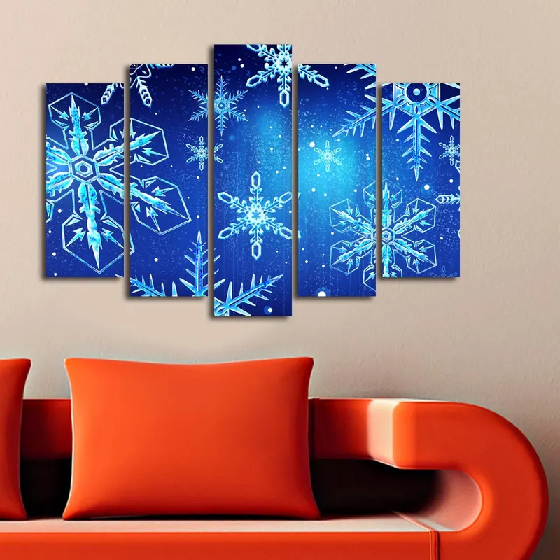 Tablou canvas 5 bucăți 5PATNOEL-9, Multicolor, 105x70x3 cm - Multicolor