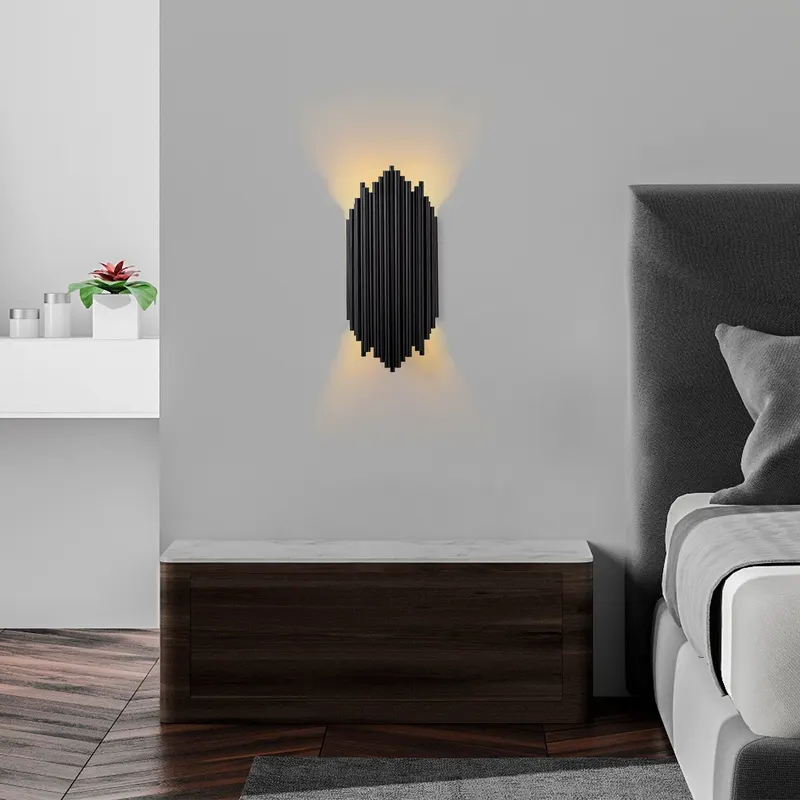 Aplică de perete Kara - 13345, Negru, 18x8x40 cm - Negru