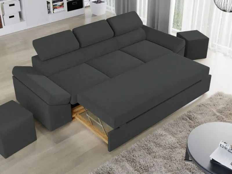 Canapea Extensibila Magic Gri Inchis — imaginea 3