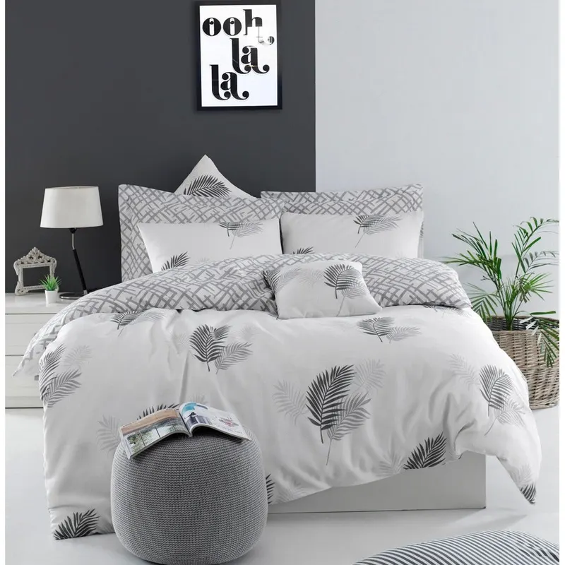 Set Lenjerie de pat double, Multicolor, 200x220 cm - Multicolor