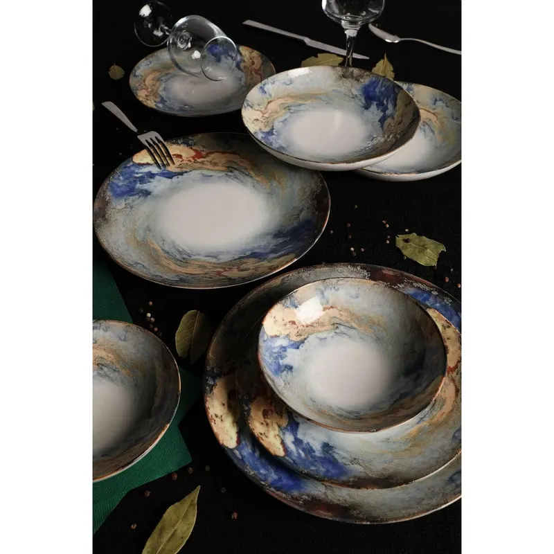 Set de cină, Multicolor, 25x25 cm - Multicolor