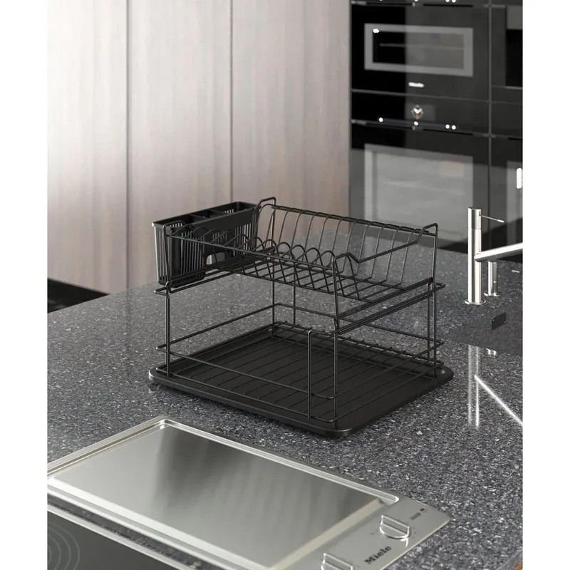 Suport pentru vase, Negru, 30x37x15 cm - Negru