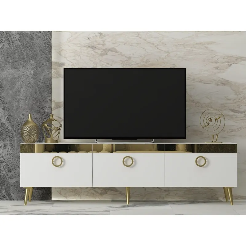 Comoda TV Safar - White, Alb, 150x45x30 cm - Alb