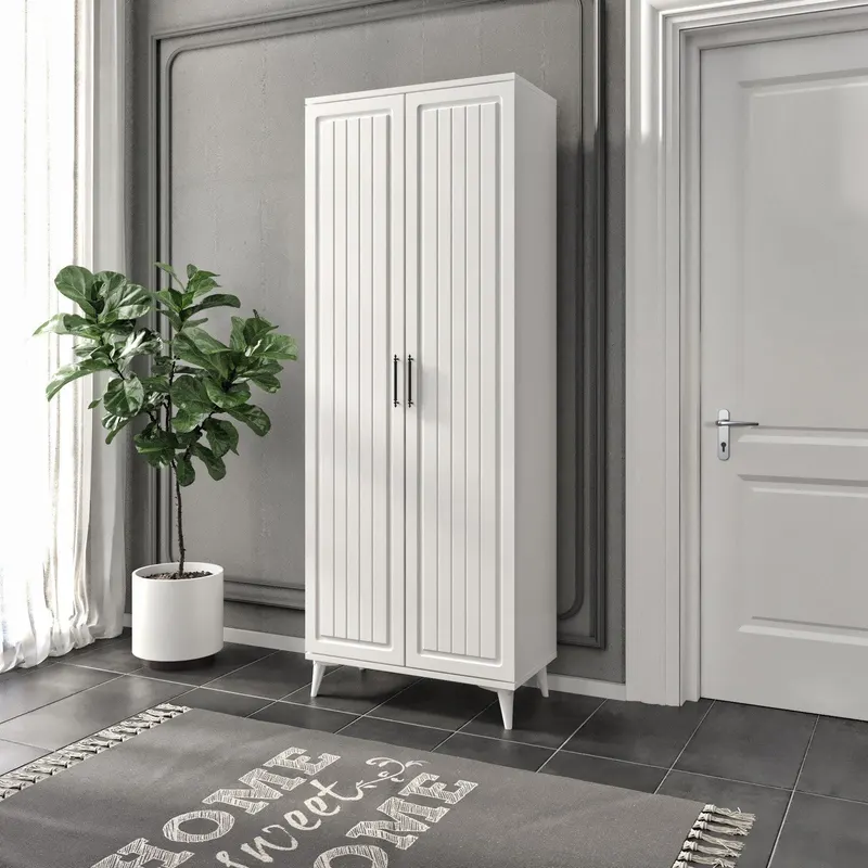 Pantofar Dante, Alb, 37x190x70 cm - Alb