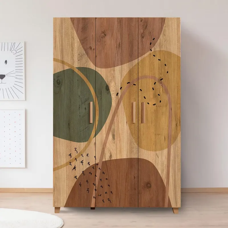 Dulap Haine Hedera 9, Stejar, 189x48x120 cm - Stejar