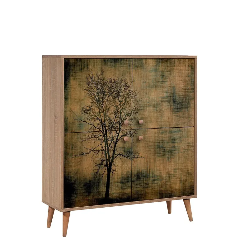 Dulap Multifunctional Multilüx, Stejar Sonoma, 111x36x95 cm - Stejar