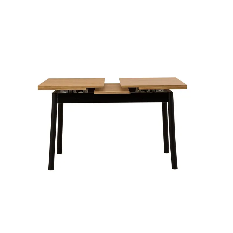 Masa de sufragerie extensibila Oliver Open - Karina 2, Negru, 120x75x77 cm - Negru