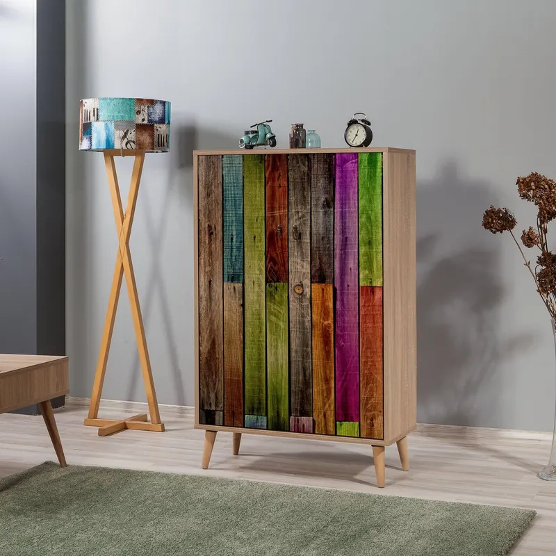 Dulap Multifunctional Multibox 10, Stejar Sonoma, 127x36x80 cm - Stejar