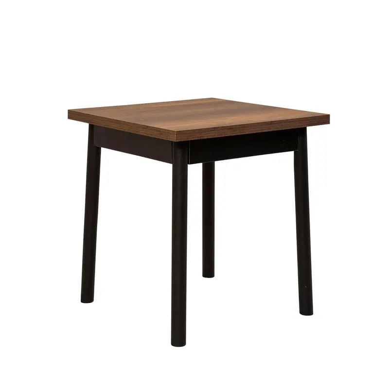 Masă Oliver Kare - Black Barok, Negru, 77x70x70 cm - Negru