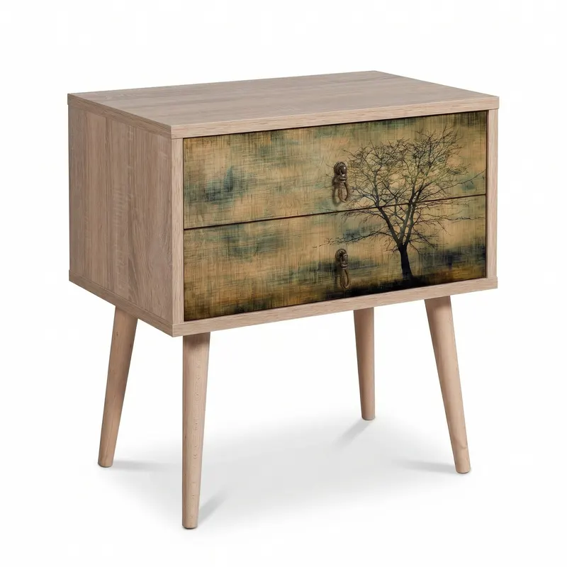 Noptiera Two - 13, Stejar Sonoma, 61x40x60 cm - Stejar