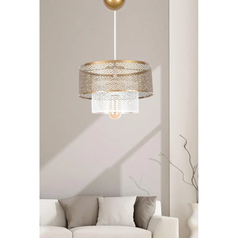 Lustra SH216 Chandelier, Alb, 27x27x64 cm - Alb